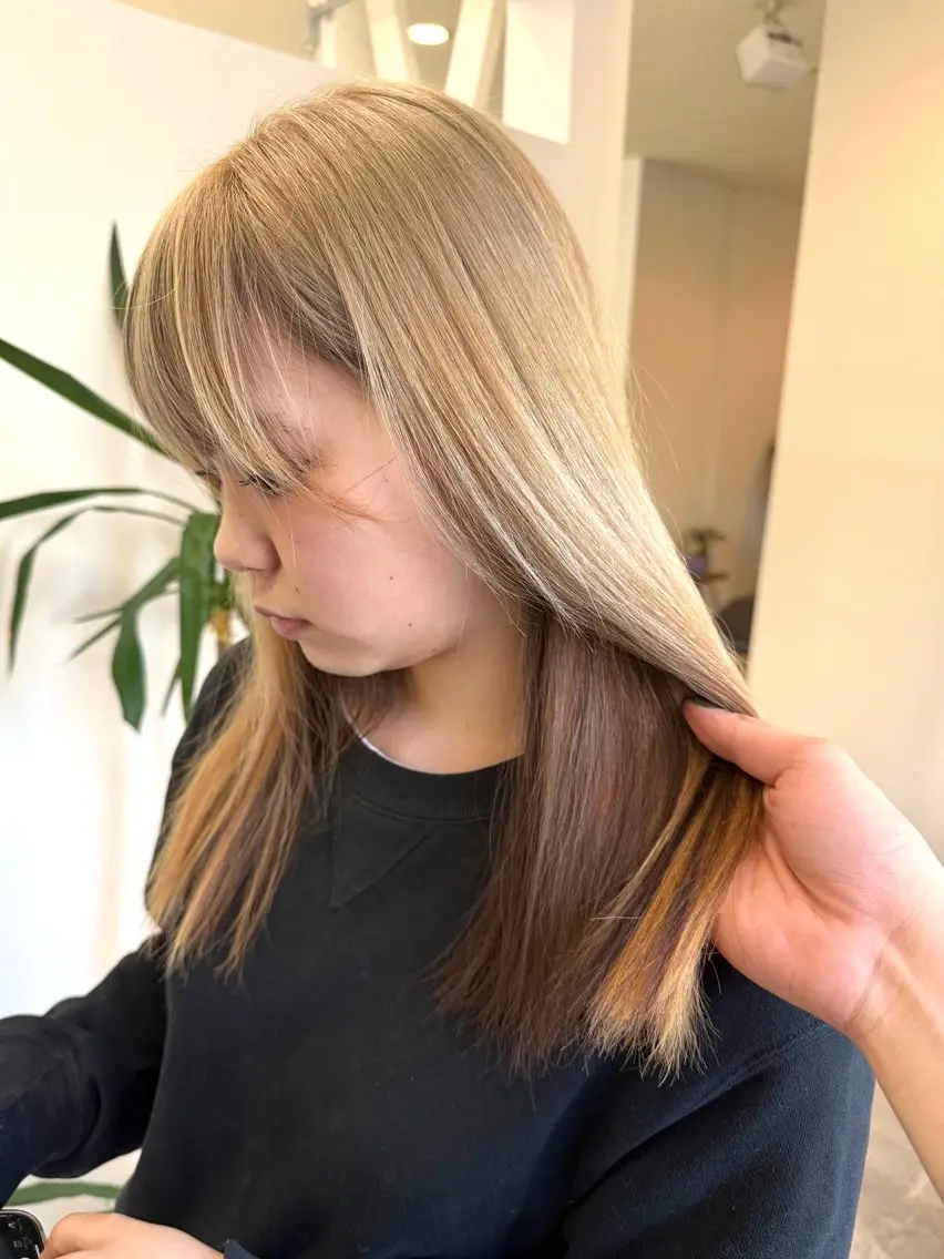 【新生活応援U24🌸📣】2ブリーチ ＆ カラー ➕ 1step treatmentの写真