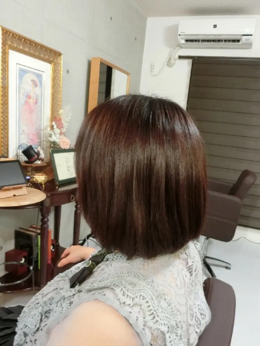 カラー ミディアム トリートメント nao 艶カラー・髪質改善のヘアスタイル
