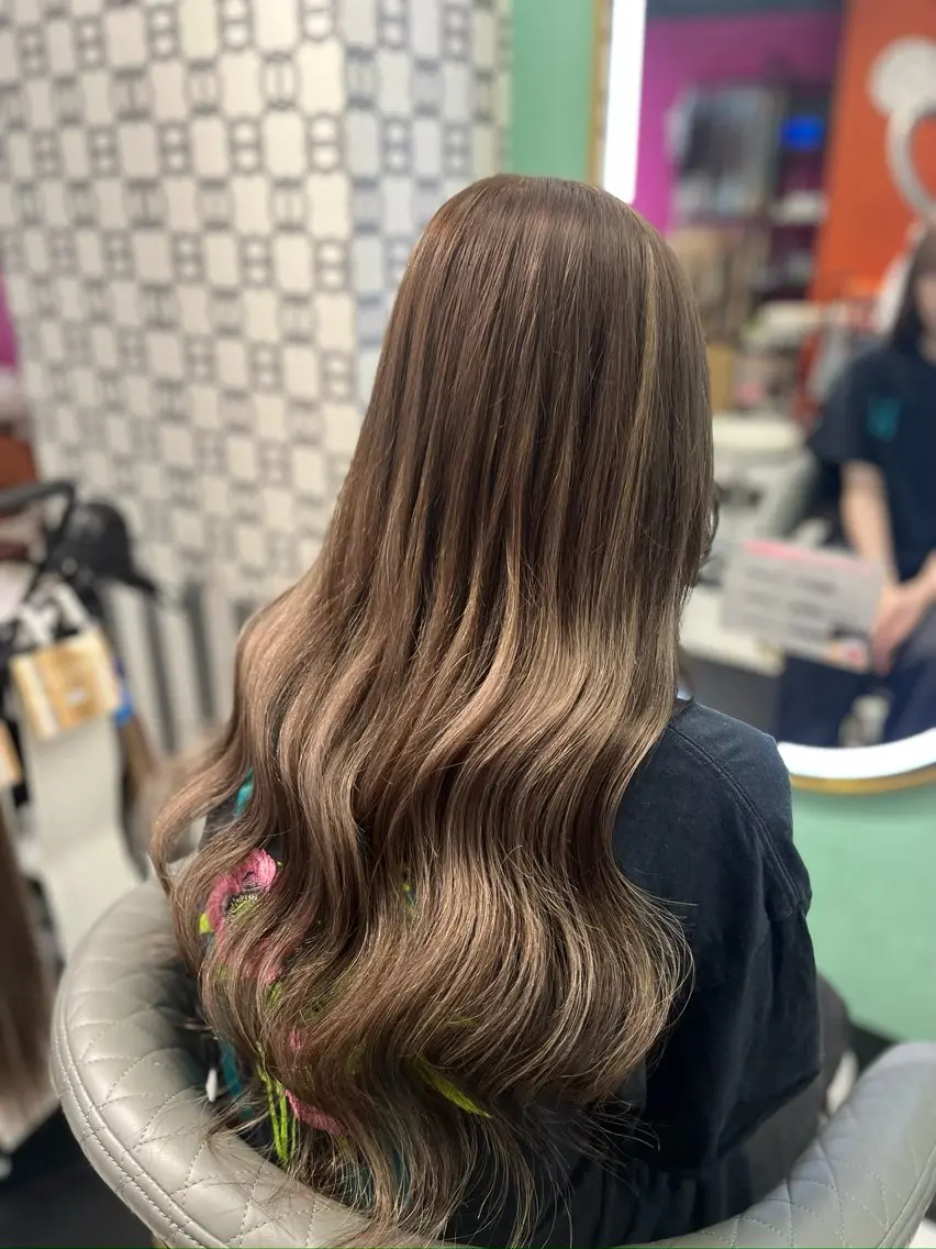 ロング カラー 🐺新宿manabu プルエクステのヘアスタイル