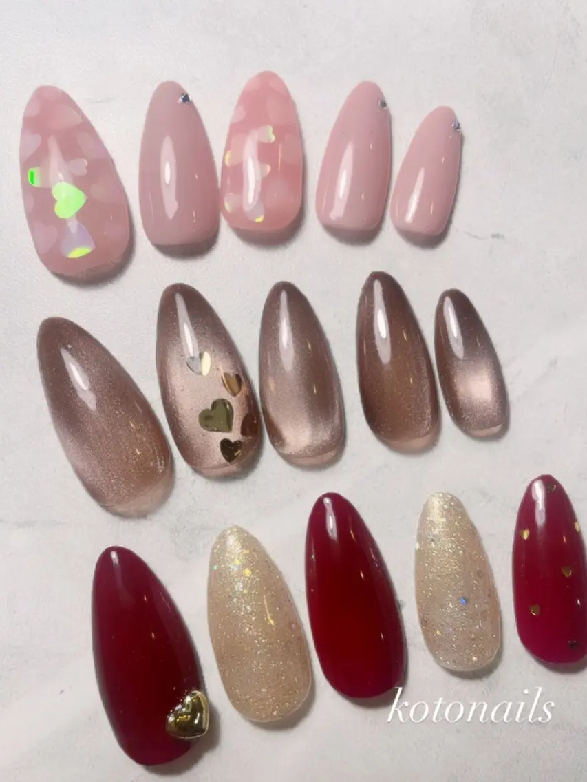 ネイル バレンタイン koto nailsのネイルデザイン