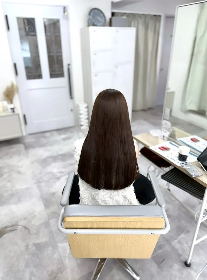 ロング カラー ブラウンカラー 透明感カラー ナチュラルブラウン 髪質改善Acero. shoyaのヘアスタイル