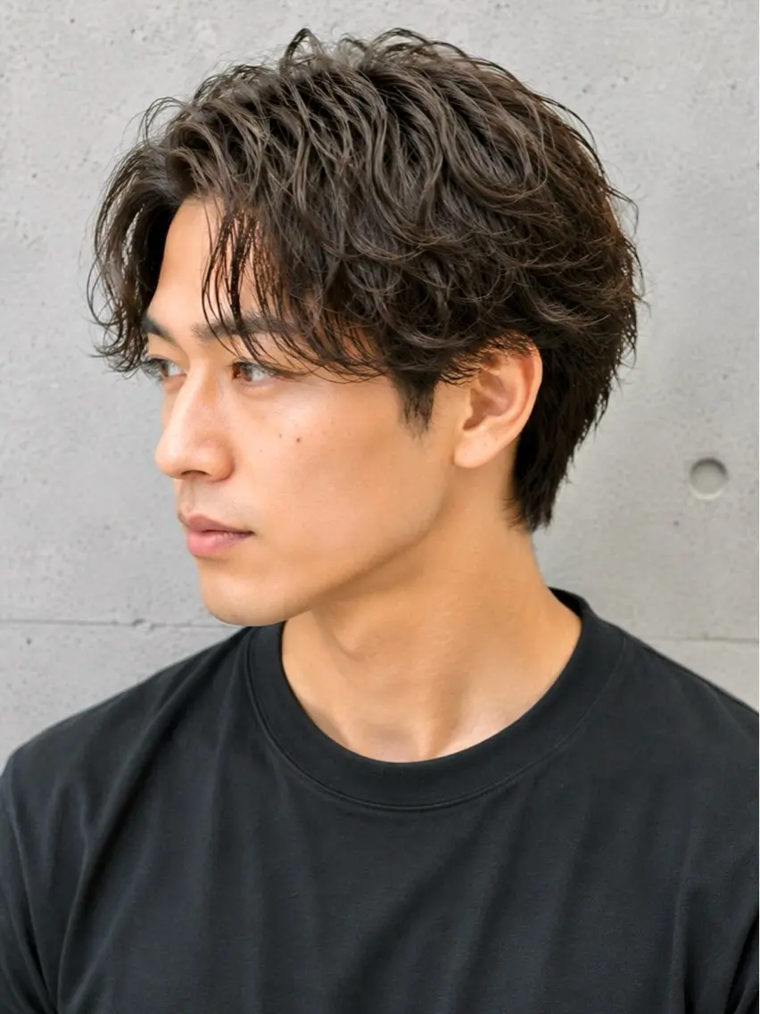 ショート パーマ メンズ カット メンズ特化/パーマ/ 髪質改善　高野奨馬のヘアスタイル