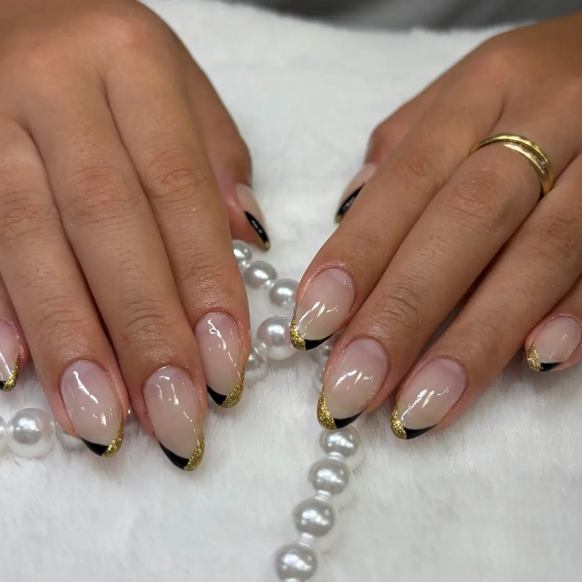 ネイル ゴールド シンプルネイル ハンドネイル Crea IBUKIのネイルデザイン