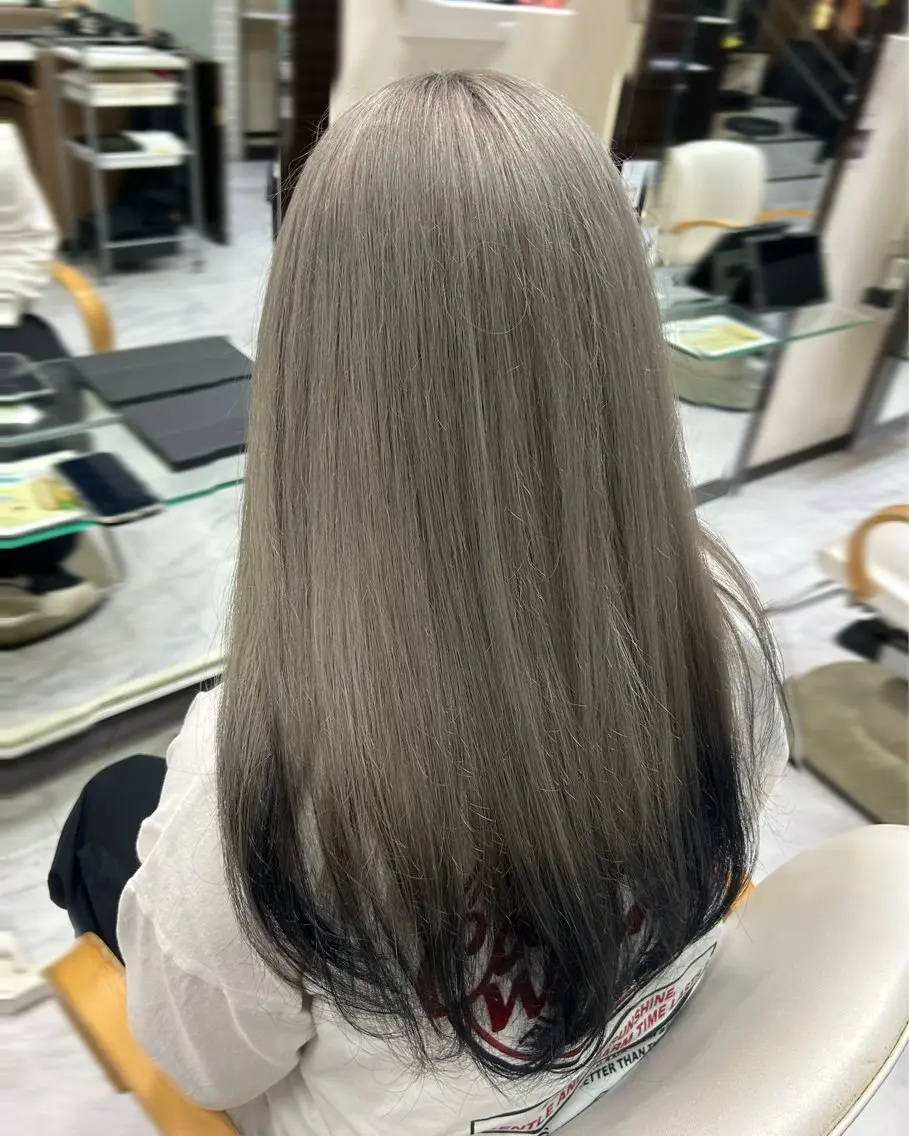 ミディアム カラー 🫧💞ハイトーン 瀧田 菜々花🦄🫧のヘアスタイル