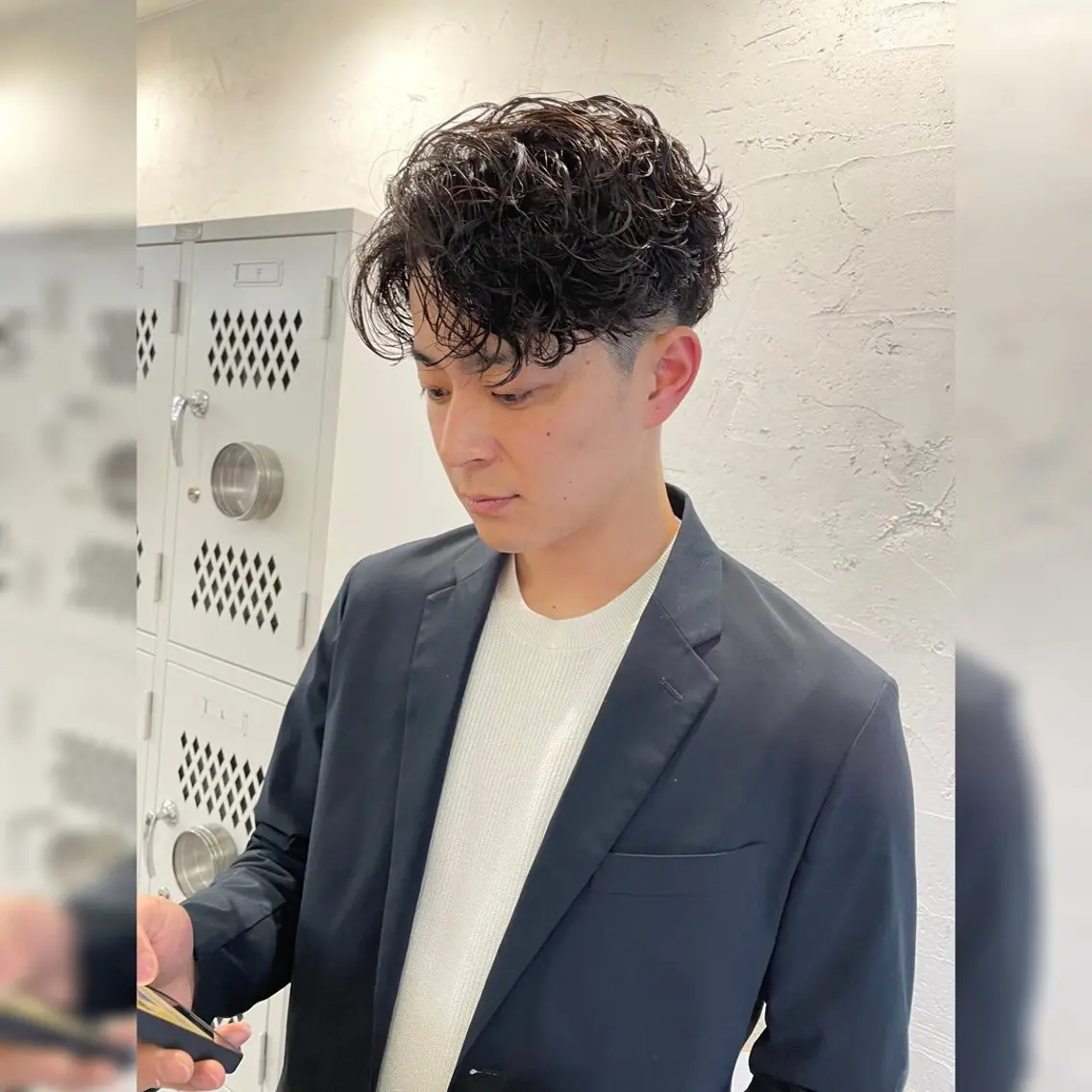 ショート カラー パーマ メンズ マッシュ メンズパーマ メンズツイストパーマ ツイストスパイラルパーマ 波巻きパーマ お悩み解決 園田翔大のヘアスタイル