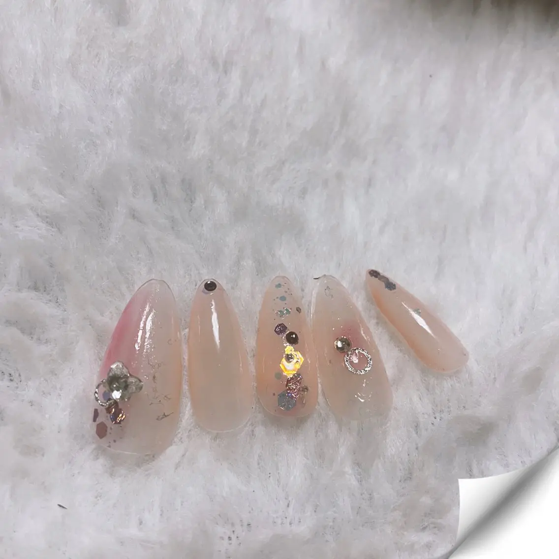 ネイル ジェルネイル ピンク ブライダルネイル NAIL★M 真紀のネイルデザイン