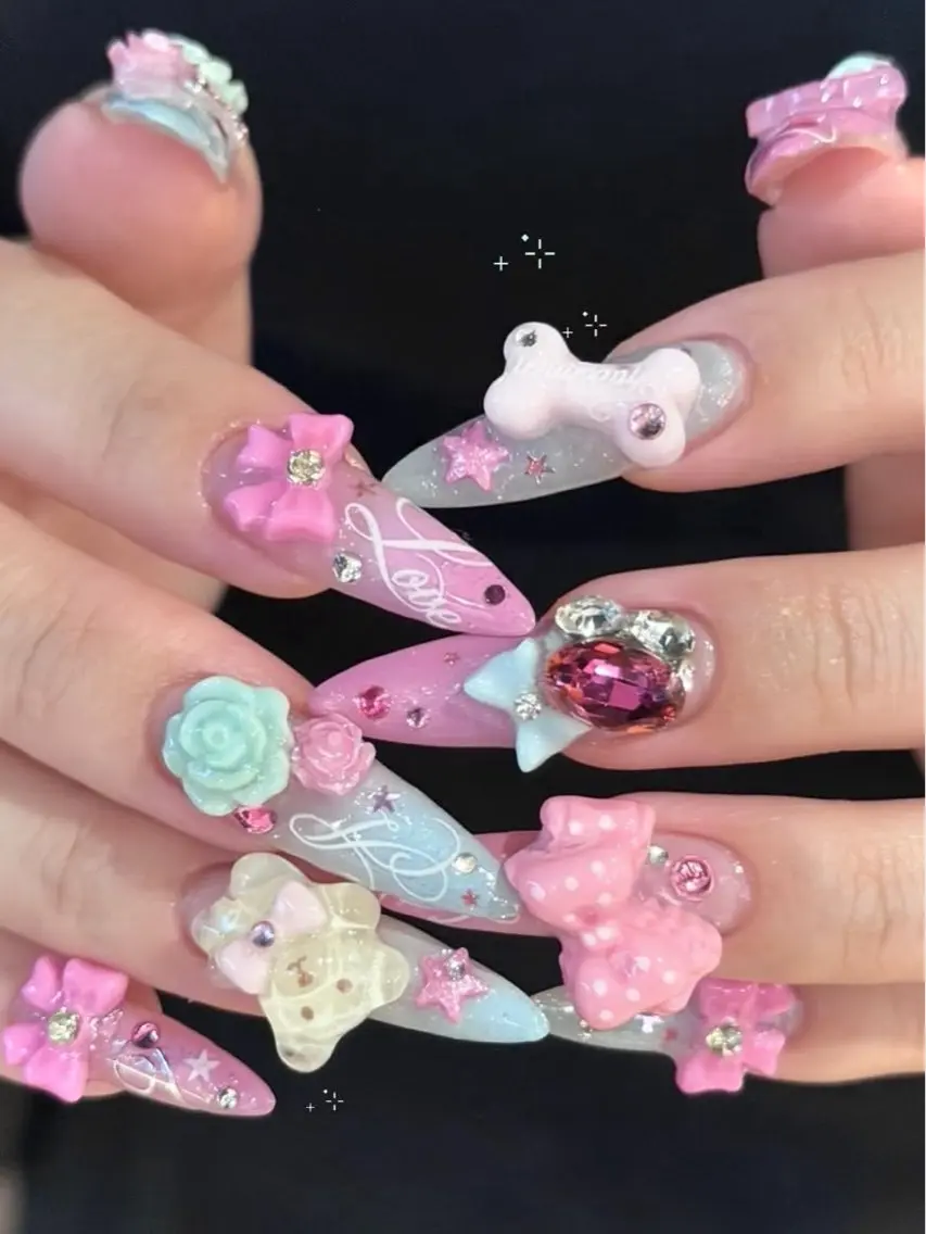 ネイル アートネイル オーロラネイル フレンチネイル ジェルネイル グラデーション Sora nail 長さ出し専門店のネイルデザイン