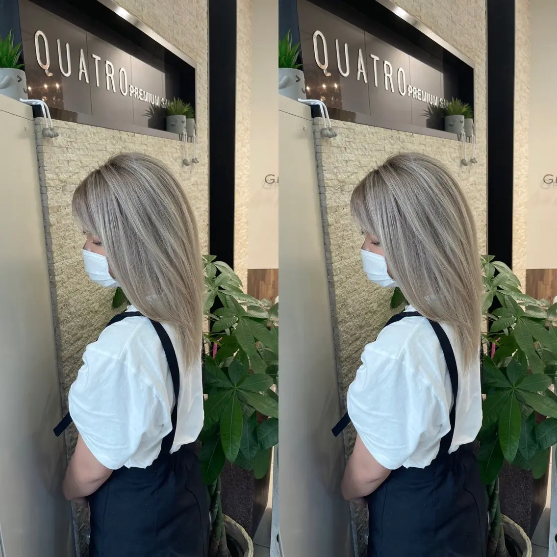 ミディアム ヘアカラー トリートメント Y Uのヘアスタイル