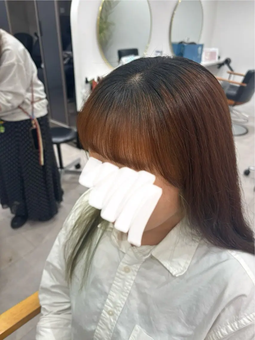 カット 縮毛矯正 田中澪🩵ྀི /HUG横浜のヘアスタイル