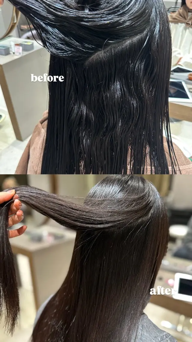 縮毛矯正 🖤ྀི渡邉 あみか🖤ᩚのヘアスタイル