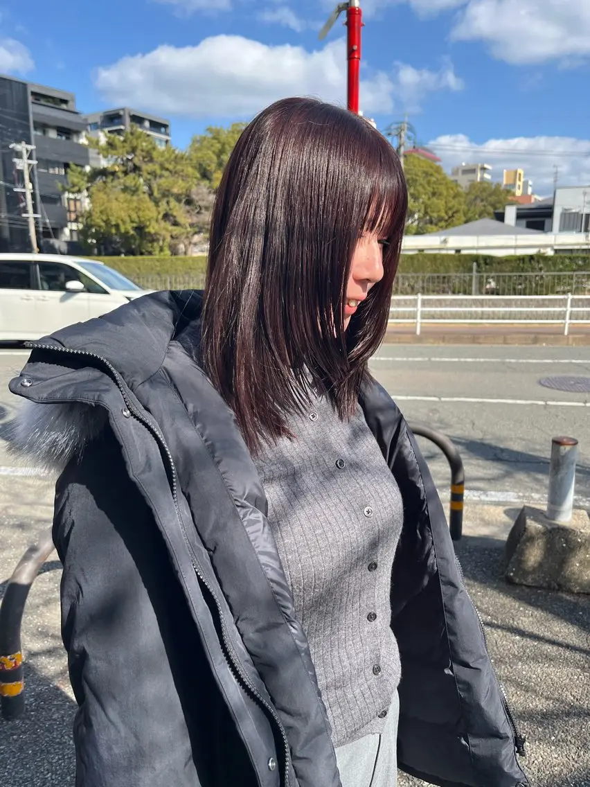 ミディアム カラー ラベンダーカラー ピンクカラー ピンクラベンダー レイヤーカット カット ヘアカラー トリートメント yuumi/大濠🪷 顔周り/ハイトーンのヘアスタイル