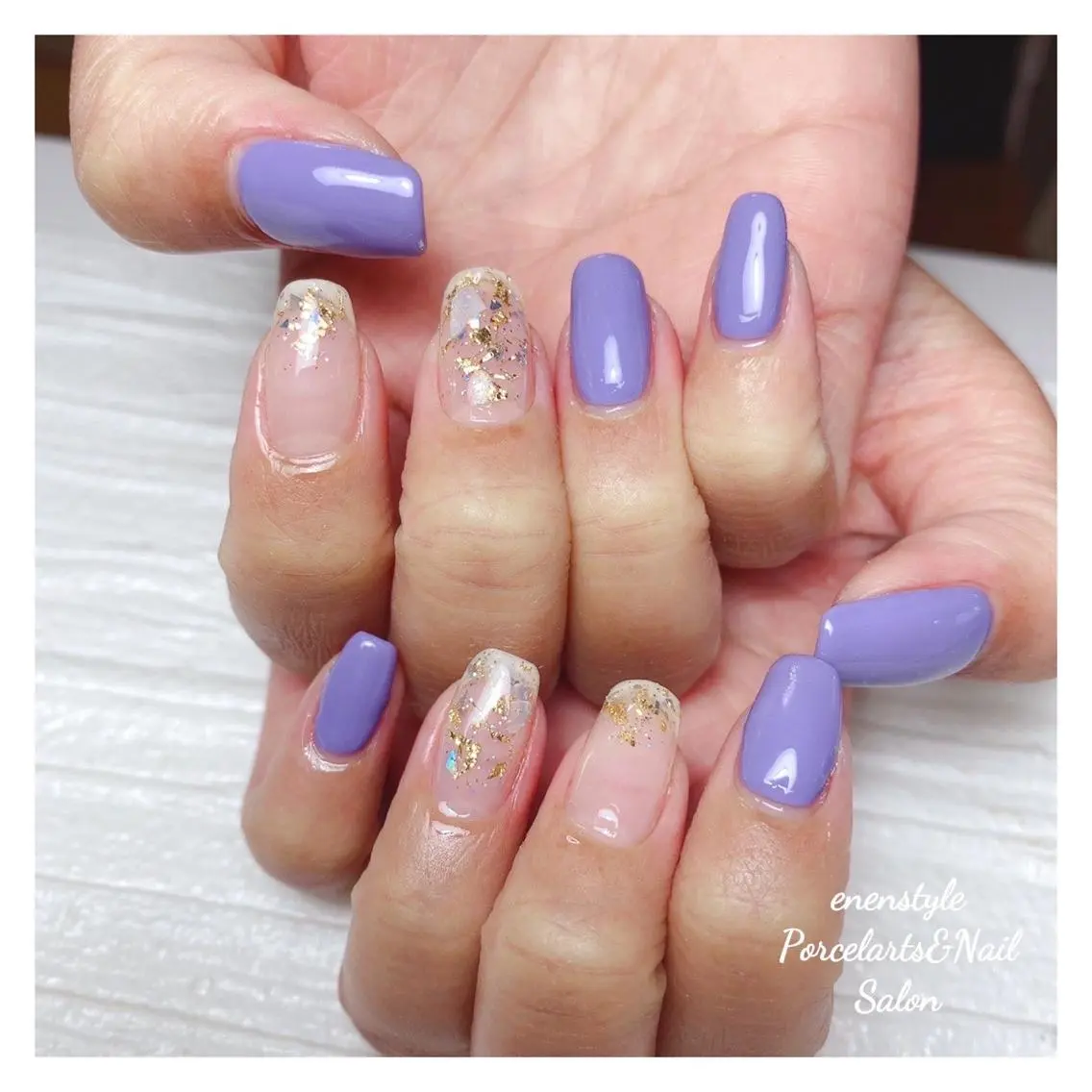 ミディアム ネイル 🐾enen style 🐾のネイルデザイン