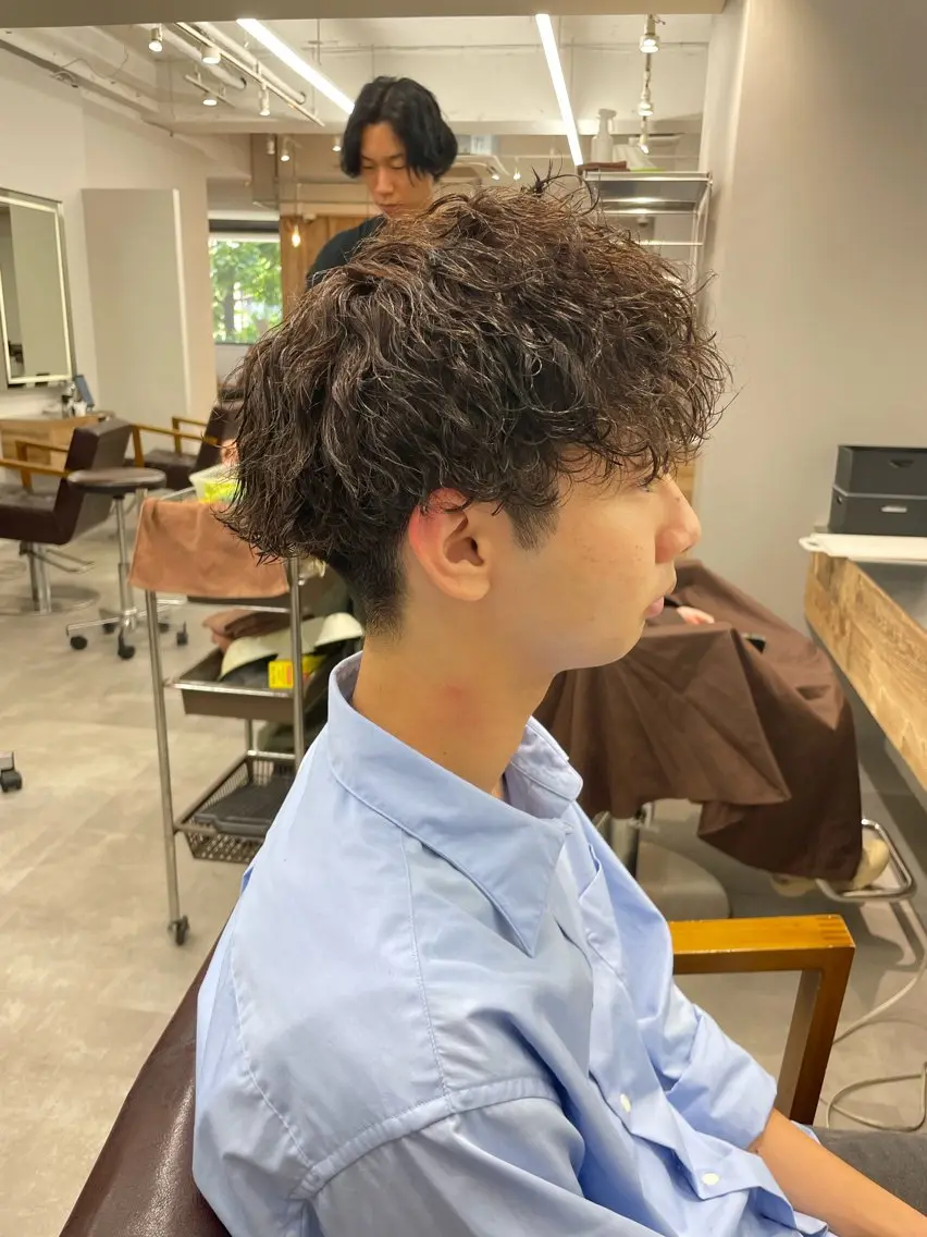 ショート パーマ ヘアアレンジ メンズ カット パーマ ヘアセット 🔥メンズ特化🔥 木村 祐太のヘアスタイル