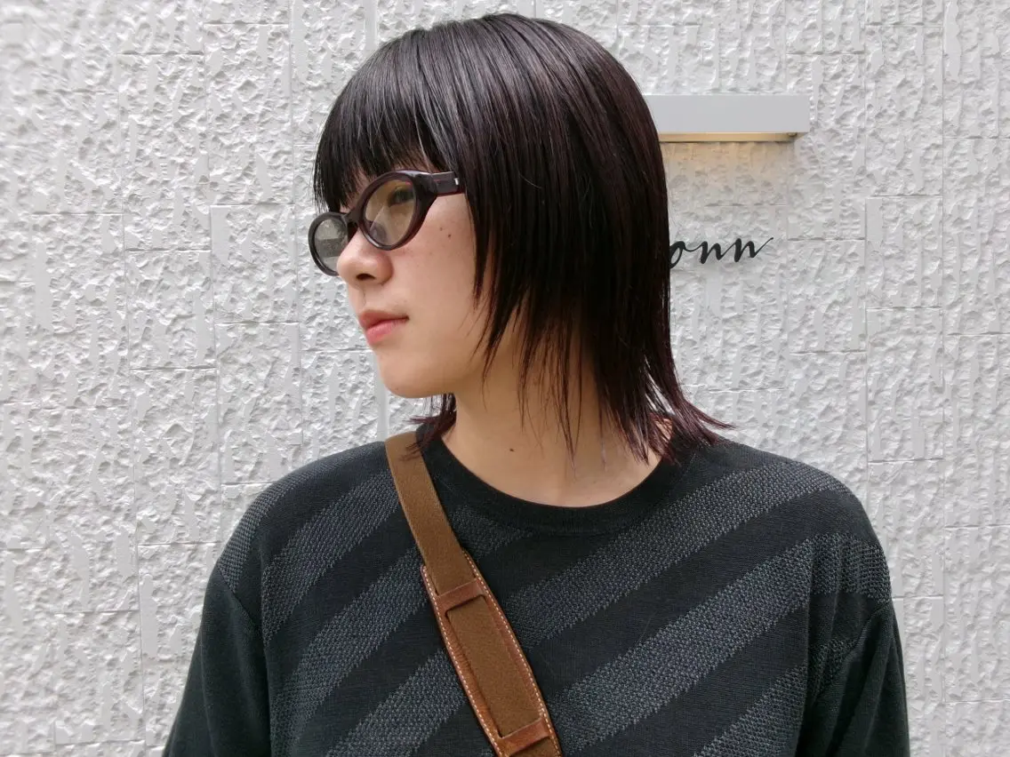 ショート カラー レッドカラー 顔周りカット レイヤーカット カット ヘアカラー トリートメント OHASHI HANAMIのヘアスタイル