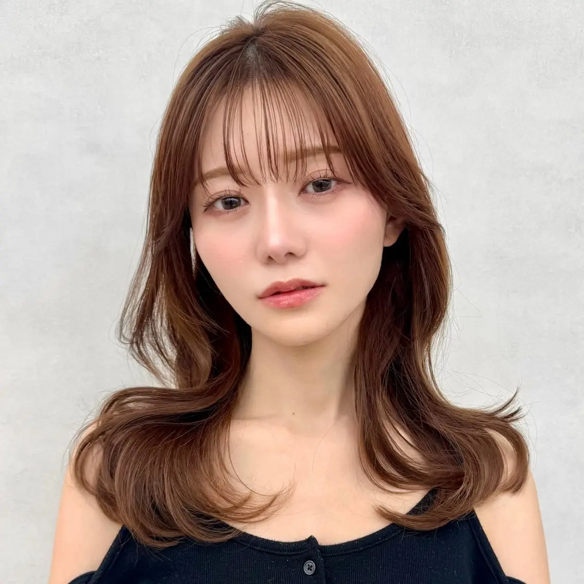 ロング カラー ブリーチ 透明感カラー ダブルカラー ブリーチなしカラー ボブ カット ヘアカラー トリートメント 🧸ベージュ/レイヤ ー/韓国風🍪萌のヘアスタイル