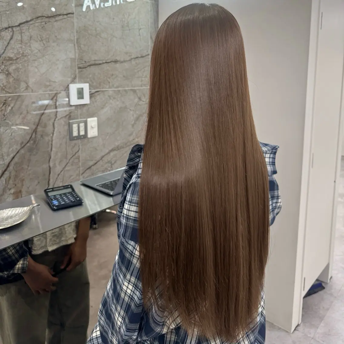 ロング カット ヘアカラー トリートメント 🎀レイヤー×透明感 ×髪質改善🎀米田のヘアスタイル