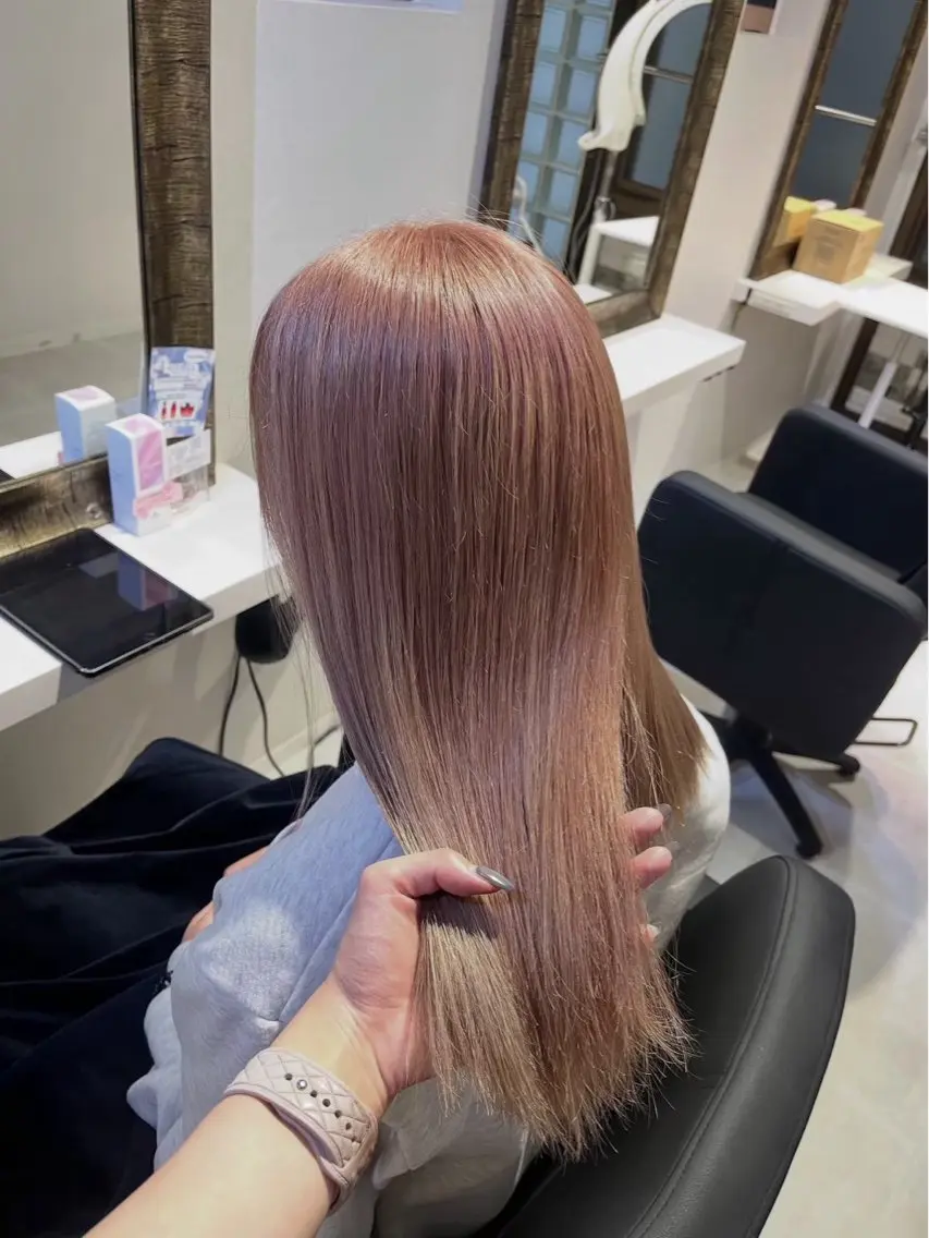 ロング 縮毛矯正 beleef. yunaのヘアスタイル