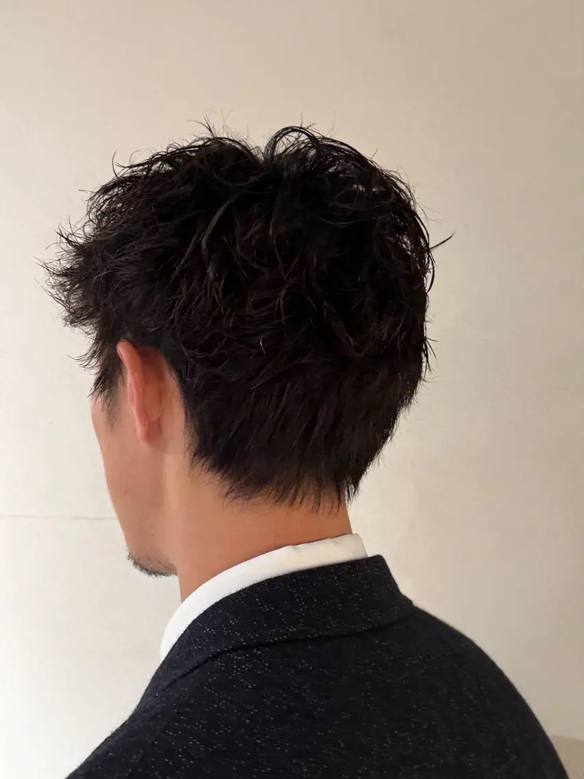 ショート パーマ メンズ メンズパーマ ショートヘア ニュアンスパーマ カット パーマ メンズパーマ/ボブ 星本広海のヘアスタイル
