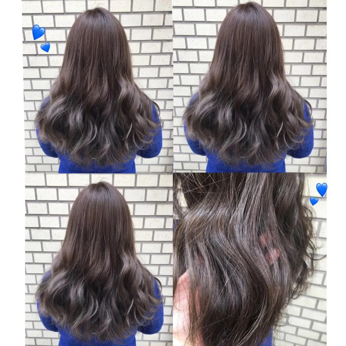 ロング カラー アディクシーカラー 透明感カラー グレージュ 韓国ヘア得意❤︎森澤 悠佳のヘアスタイル