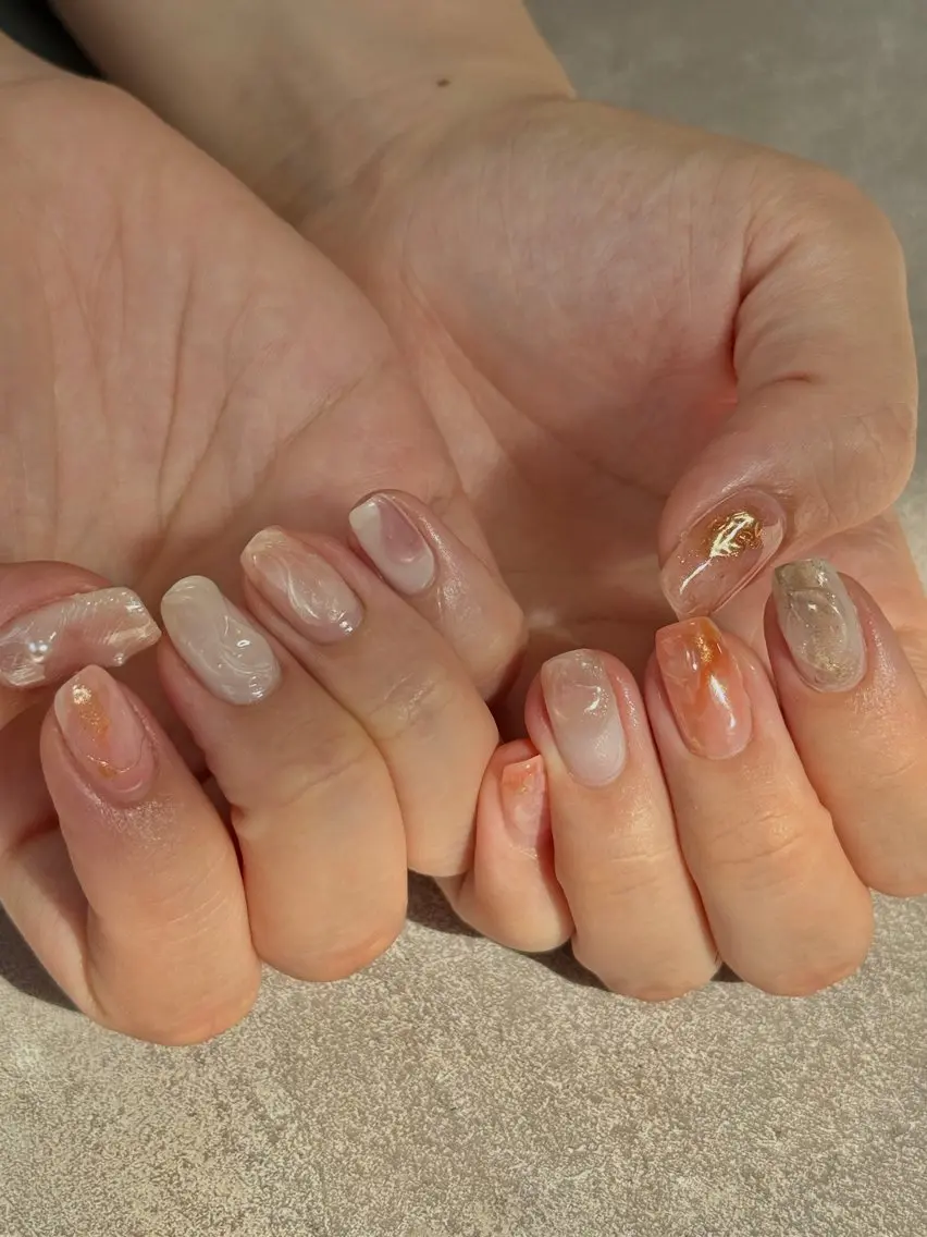 ネイル ニュアンスネイル ハンドネイル nailroom amyのネイルデザイン