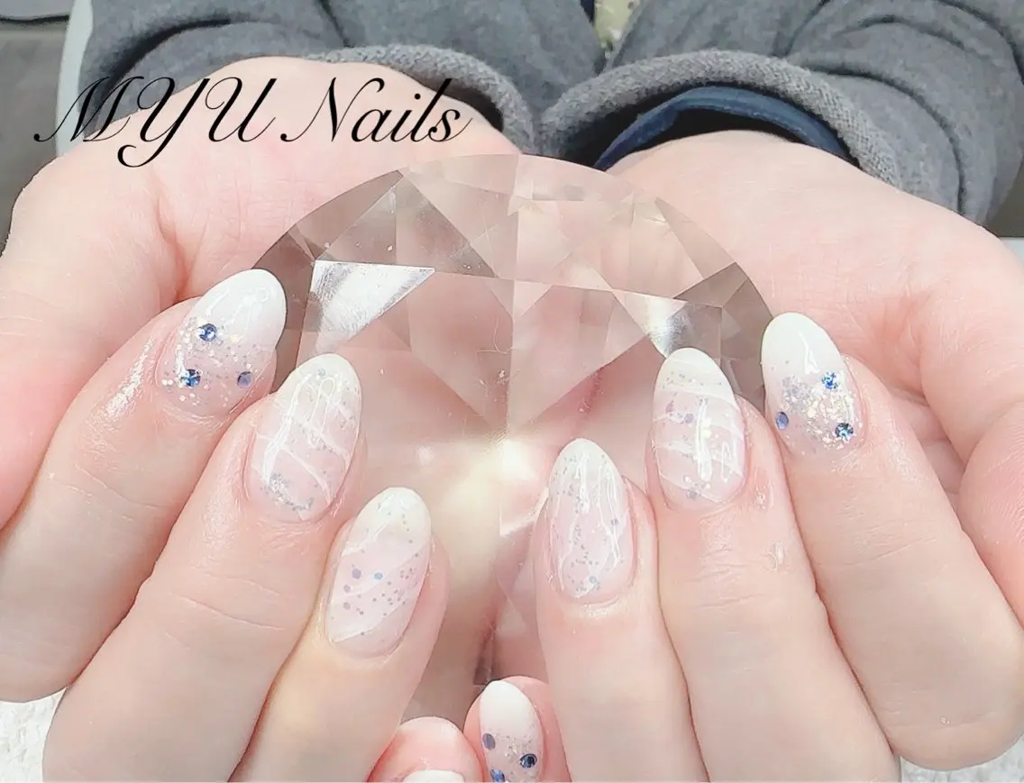 ネイル ジェルネイル ニュアンスネイル ニュアンスネイル🌈 MYU Nailsのネイルデザイン