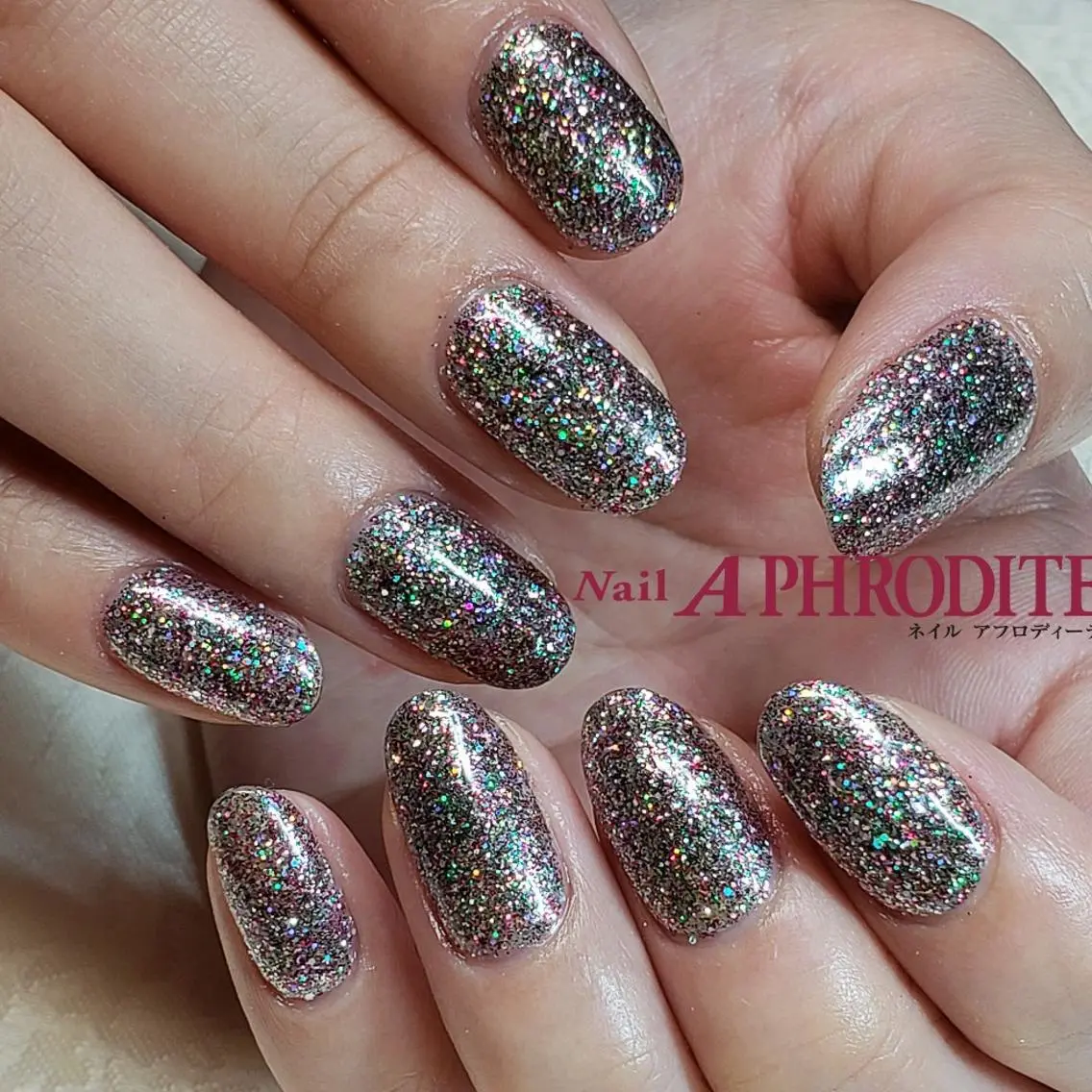 ネイル ラメ(グリッター) Nail Aphroditeのネイルデザイン