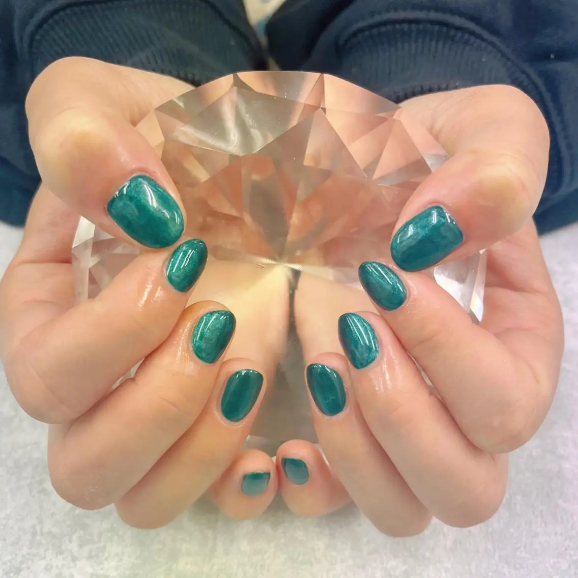 ネイル グリーン BlueDaisy 栄本店のネイルデザイン