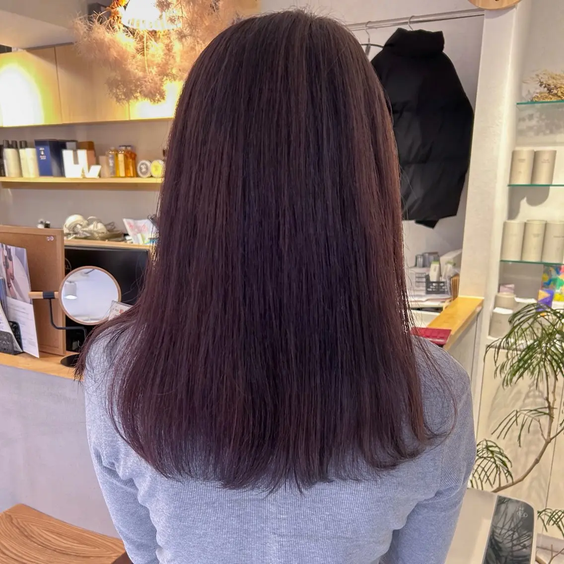 ロング カラー ブラウンカラー ラベンダーカラー 甲斐 瑞稀のヘアスタイル