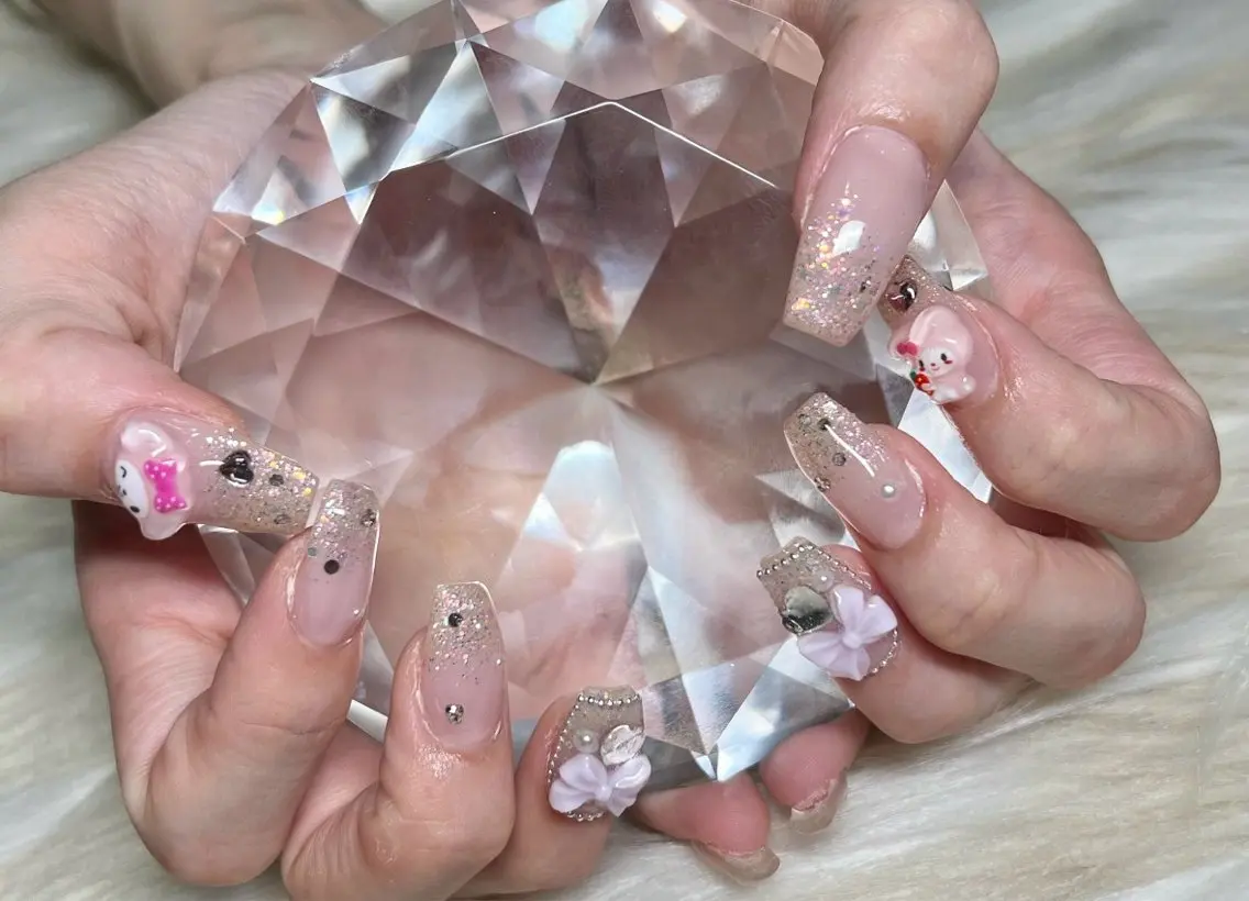 ネイル フラッシュネイル ジェルネイル グラデーション 韓国ネイル マグネットネイル ハンドネイル Nail&eye Belire 新宿のネイルデザイン