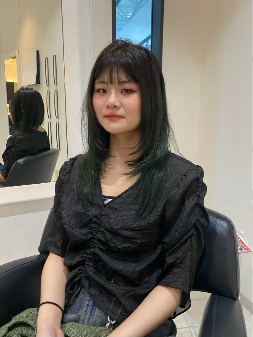 ロング カラー ブリーチ ダブルカラー ブリーチなしカラー カット ヘアカラー トリートメント mai / linoah˚✧のヘアスタイル