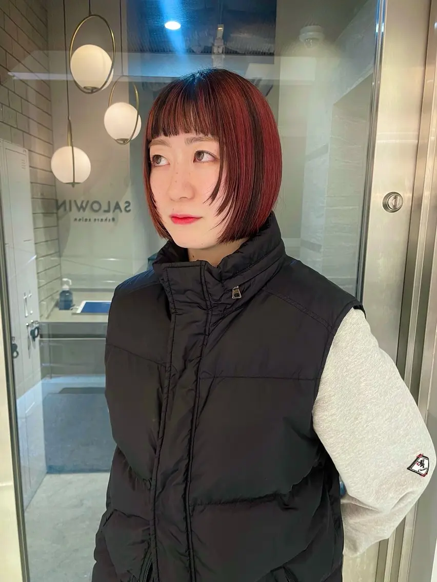 ショート カラー カット ヘアカラー satsuki 暖色・ブラウンカラーのヘアスタイル