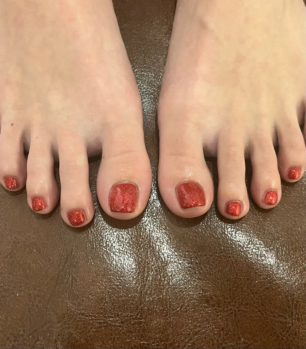 【FOOT】ワンカラーorラメ(オフなし✖︎)の写真