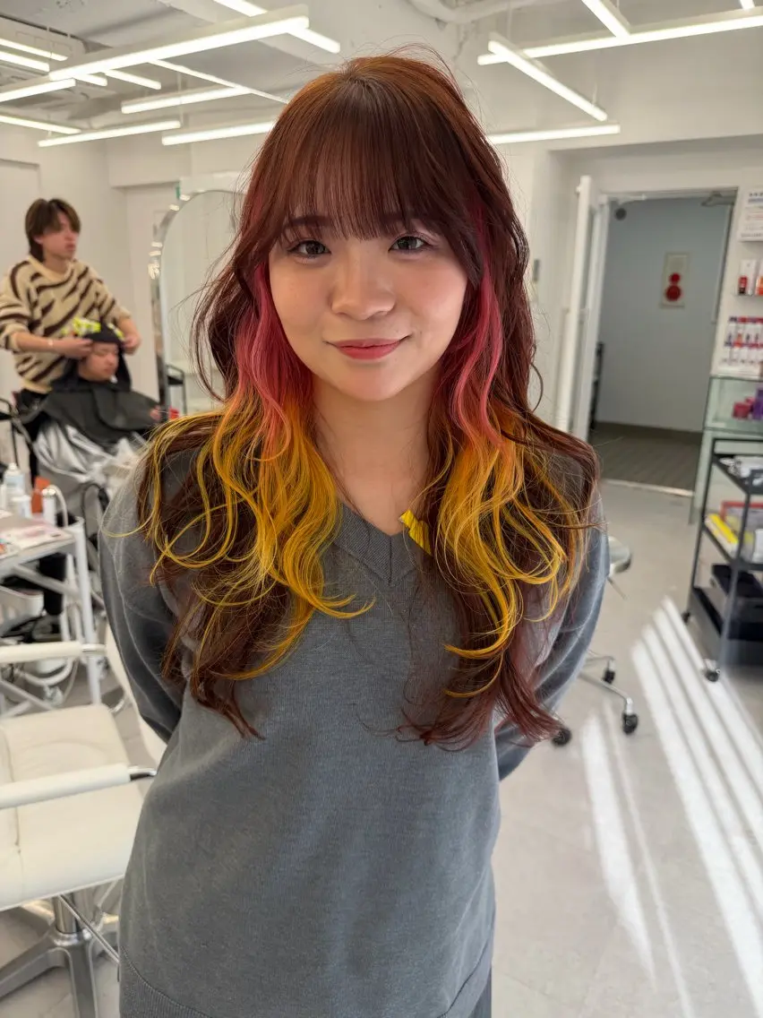 カラー カット ヘアカラー トリートメント 顔まわりの神様✨ 透明感カラー藤嶋秀幸のヘアスタイル