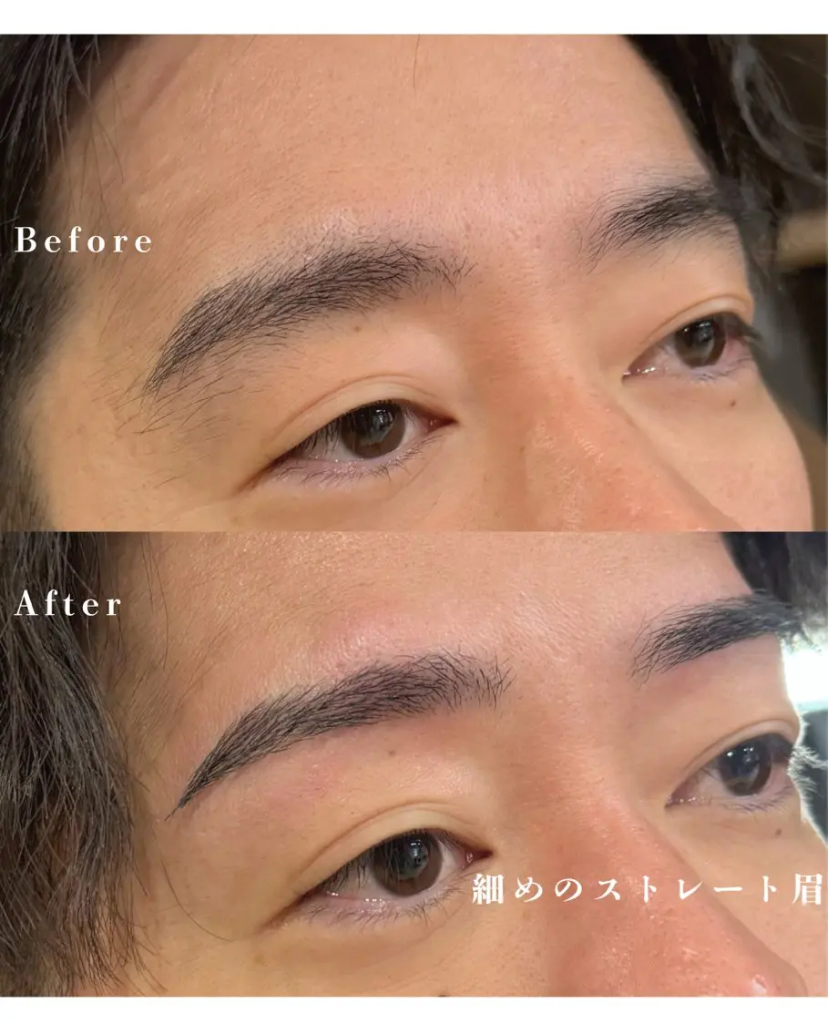メンズ アイブロウ メンズアイブロウ 眉毛ワックス脱毛 メンズ眉毛サロン 垢抜け/天神大名店の眉毛・アイブロウイメージ