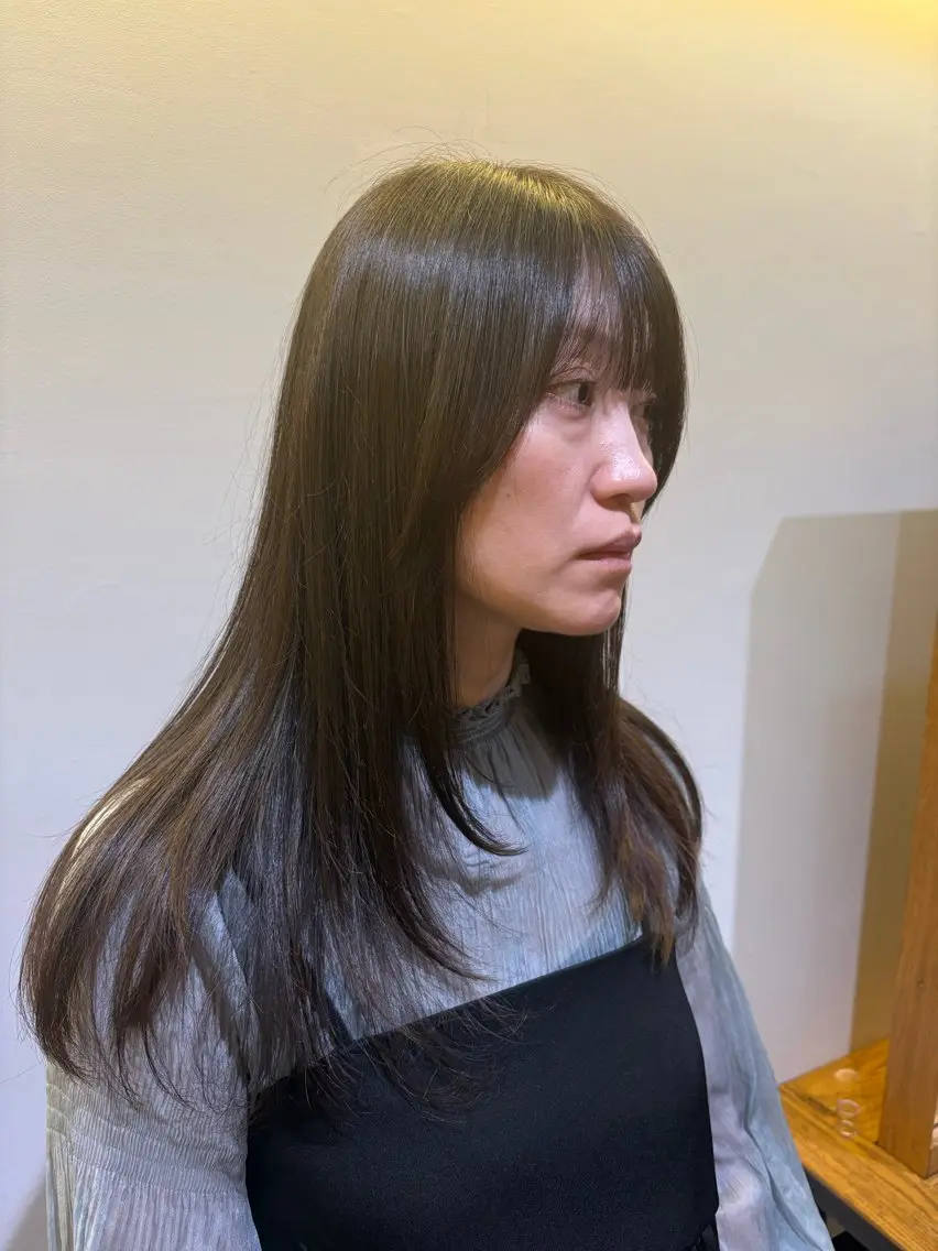ミディアム カット 寺本 心のヘアスタイル