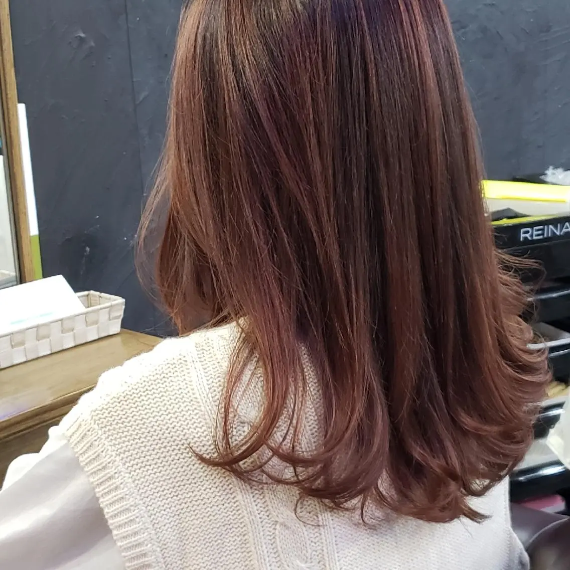 ミディアム カラー ヘアカラー トリートメント 柴田 えいじのヘアスタイル