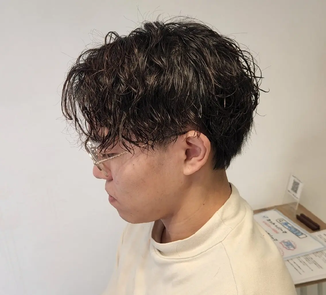 ショート パーマ メンズ 【イケメン風パーマ】 SHOFYのヘアスタイル