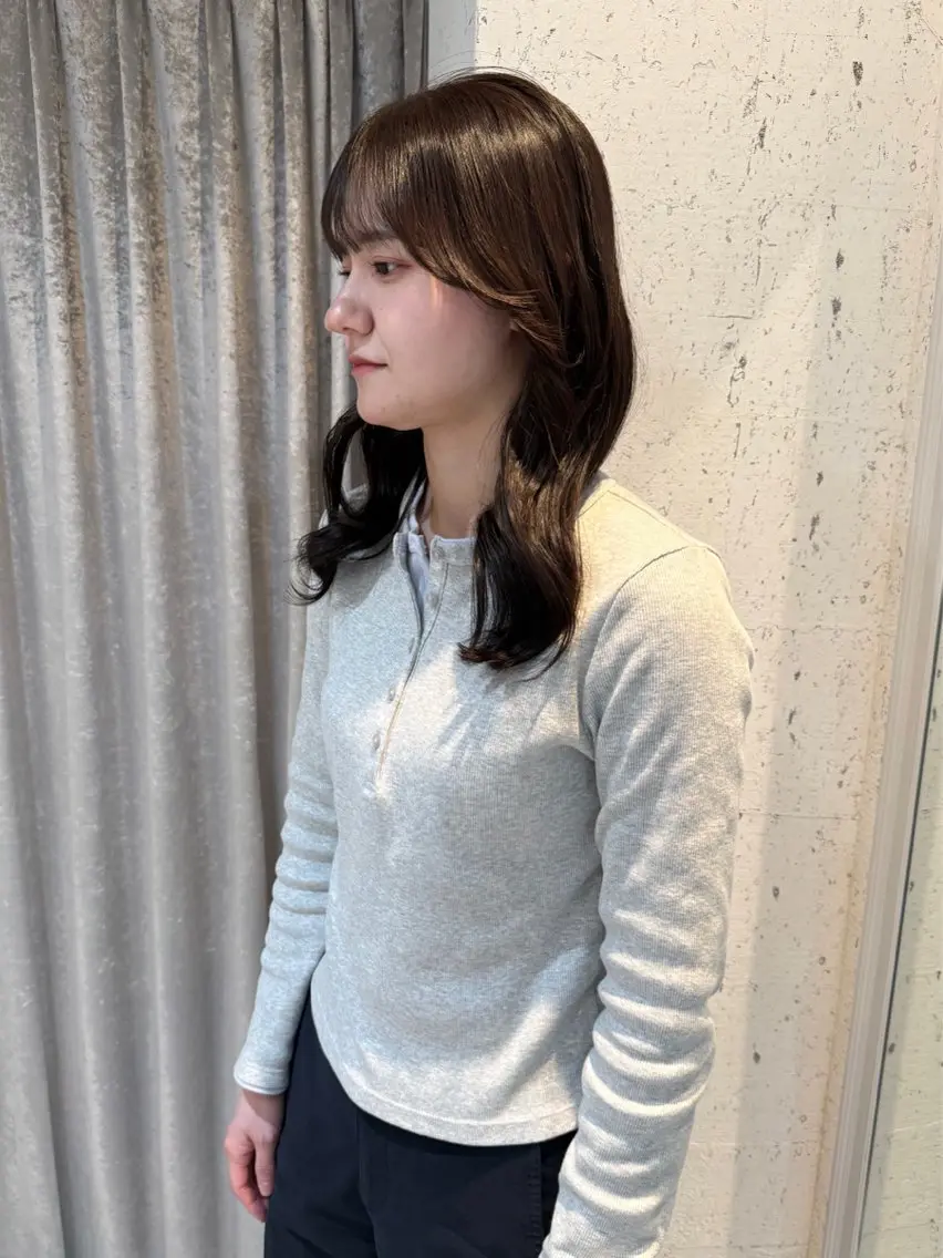 ミディアム カラー カット ヘアカラー トリートメント mai / linoah˚✧のヘアスタイル