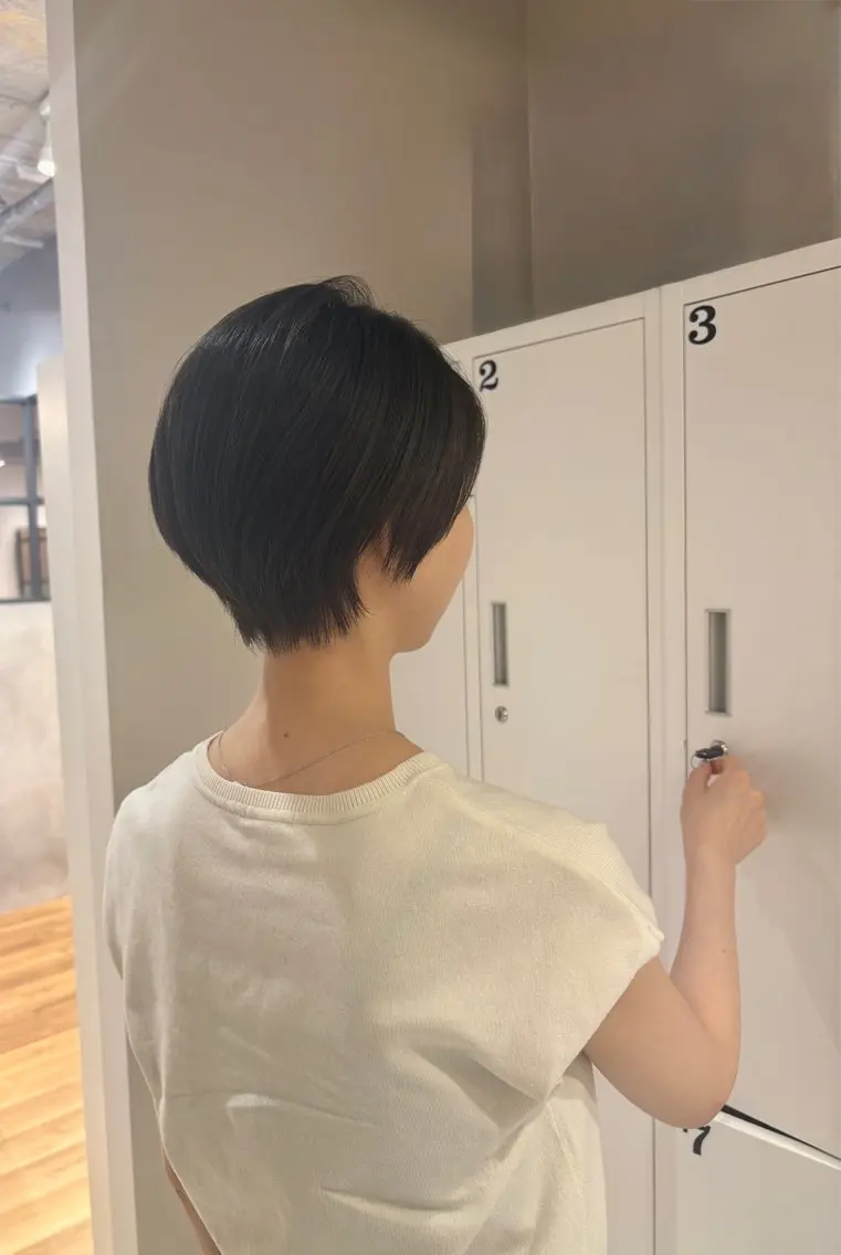 ショート ショートヘア カット こうやま みるのヘアスタイル