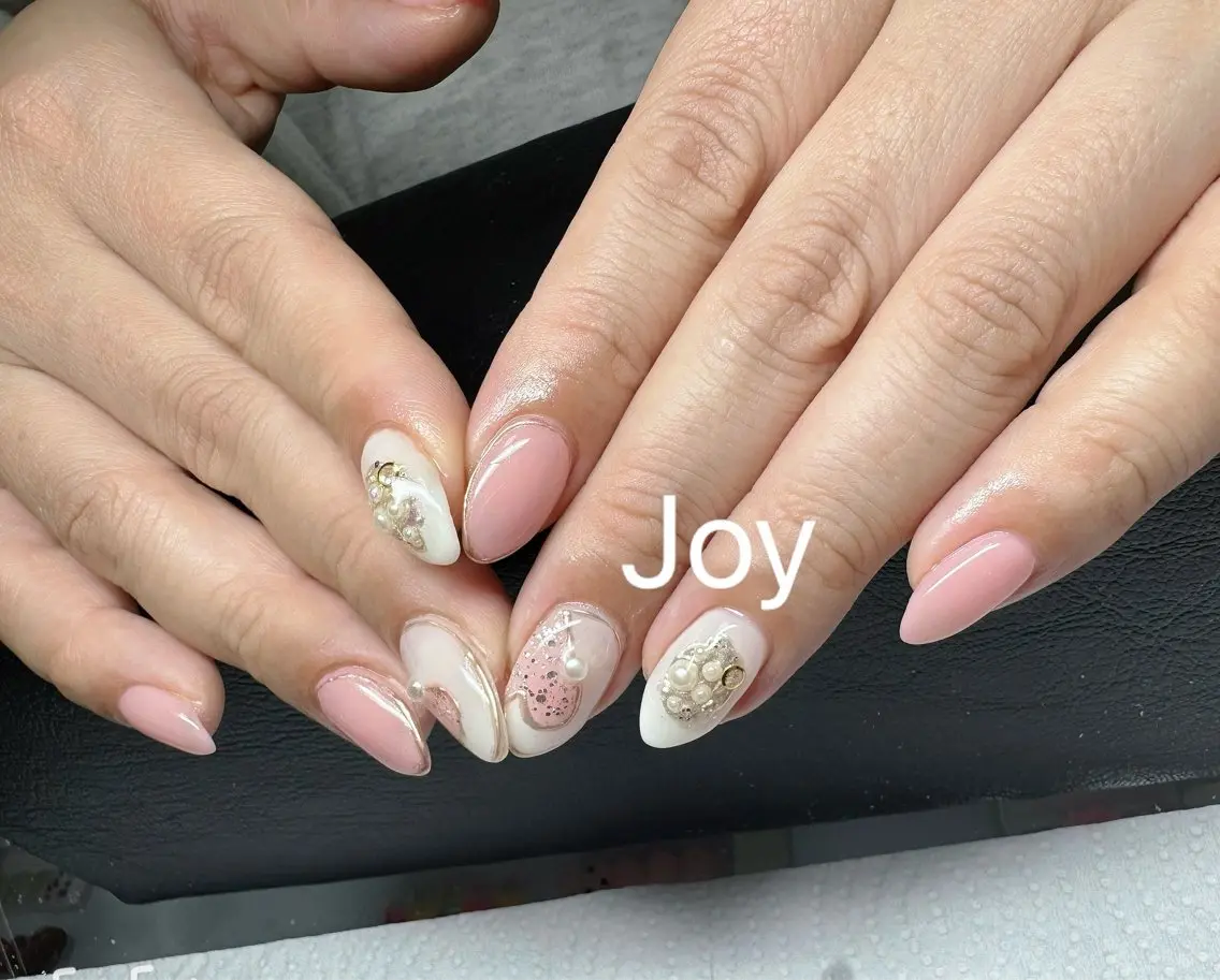 ネイル 長さ出し 持ち込み Nail Salon JOYのネイルデザイン