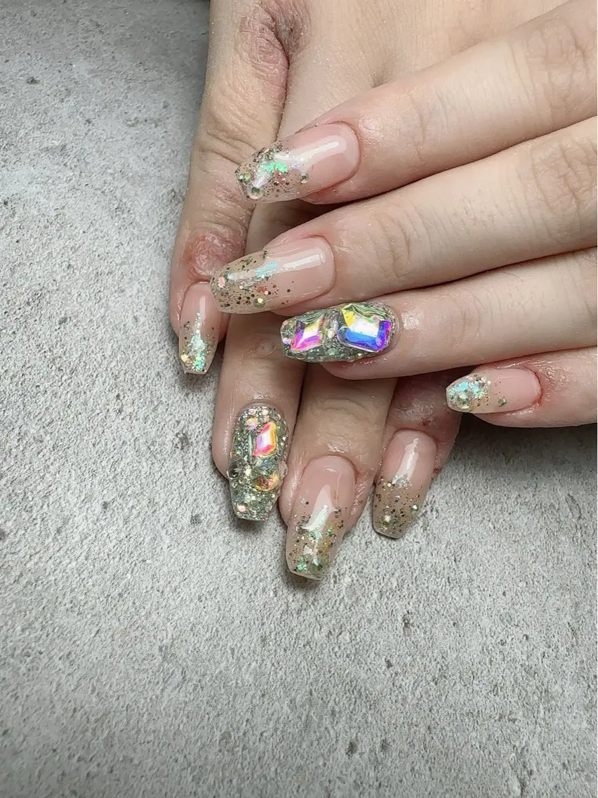 ネイル アートネイル 入学式 卒業式 ハート マグネットネイル ハンドネイル Nailsalon Mimiy..♡のネイルデザイン