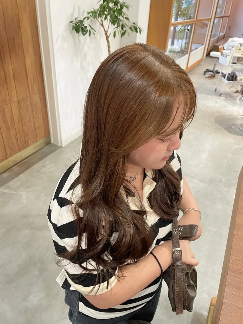 ロング カラー ショートボブ ベージュカラー ブリーチ 透明感カラー ブリーチなしカラー カット ヘアカラー トリートメント fulam － KAEDEのヘアスタイル