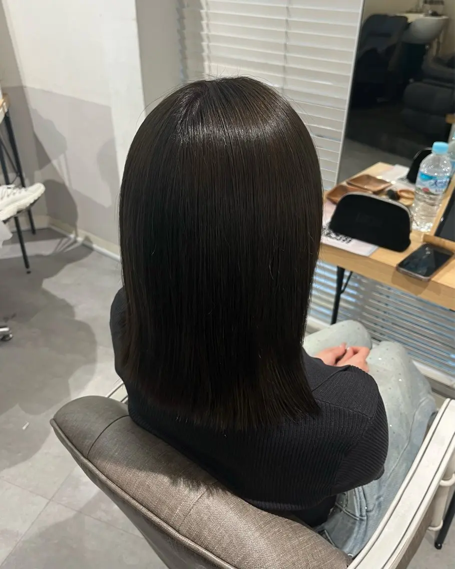 ミディアム カラー ボブレイヤー ブリーチ ブラウンカラー 透明感カラー デザインカラー ヘアカラー トリートメント sayuri/心斎橋 /ハイトーンカラーのヘアスタイル