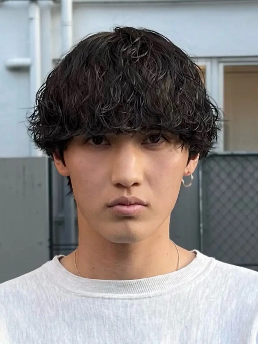 カット＋波巻きパーマの写真