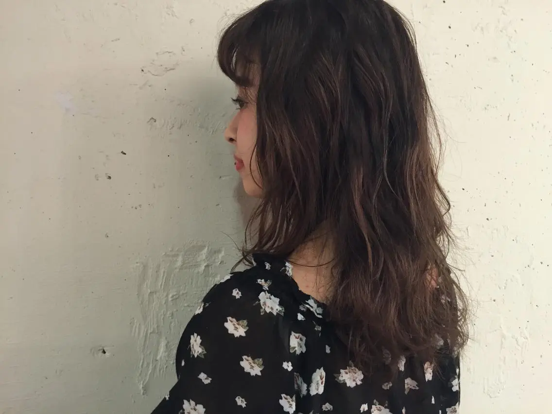 ロング カラー カット ヘアカラー eri kinjoのヘアスタイル