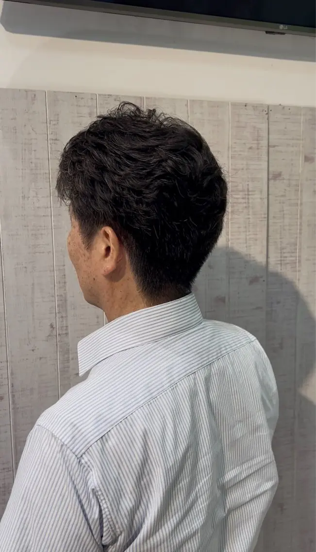 メンズ メンズパーマ ハヤシ ナルミのヘアスタイル