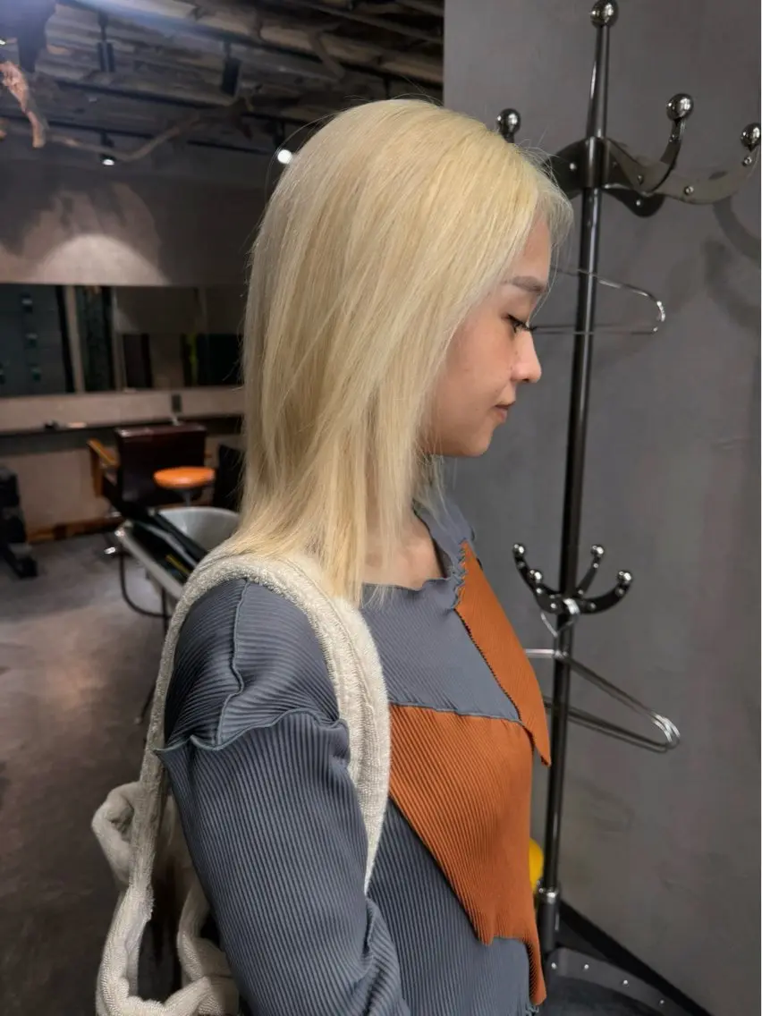 ミディアム カラー パーマ ヘアアレンジ カット ヘアカラー 心斎橋美容室 Junのヘアスタイル