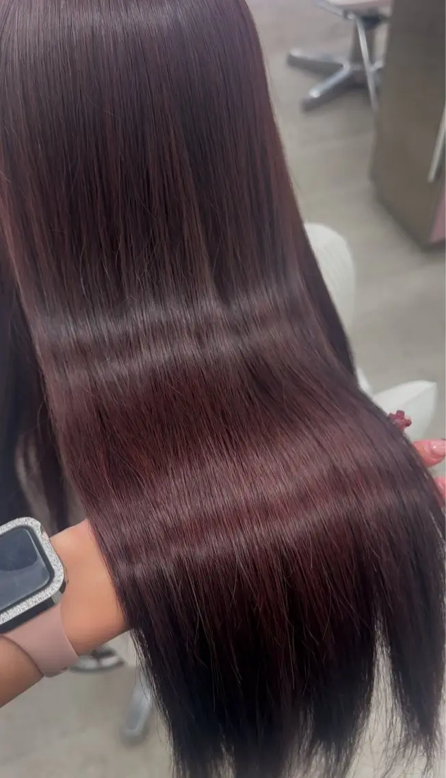 カラー minori🤎 ナチュラル韓国ヘアのヘアスタイル