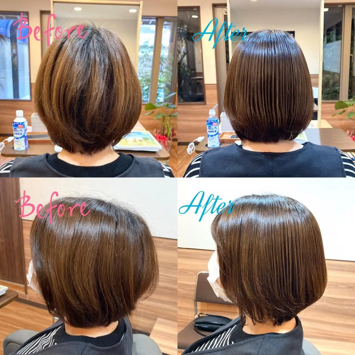 ショート パーマ 伸ばしかけ Annon プライベートサロンのヘアスタイル