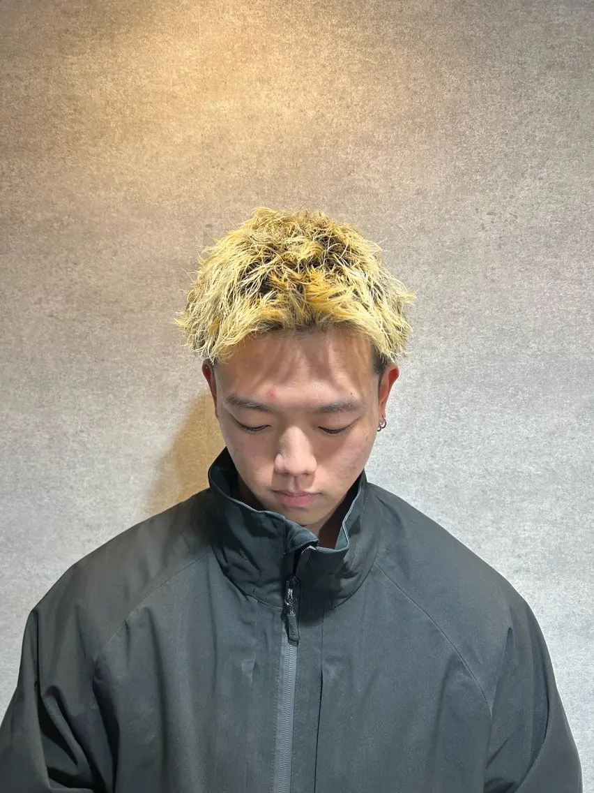パーマ メンズ カット パーマ トリートメント ヘッドスパ ヘアセット イケメン製造機 🔥上原沙羅🔥のヘアスタイル